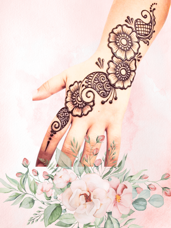arabic mehndi design with simple guide