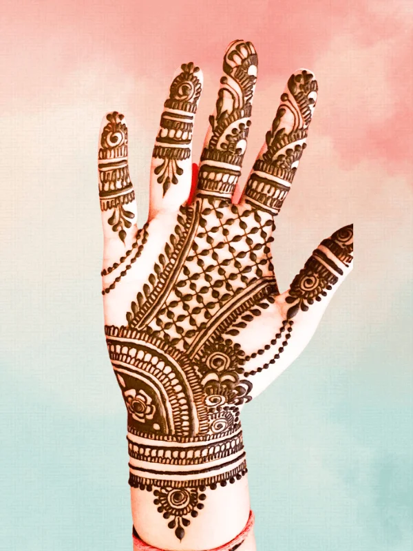 Enchanting simplicity Front hand mehndi patterns for every occasion