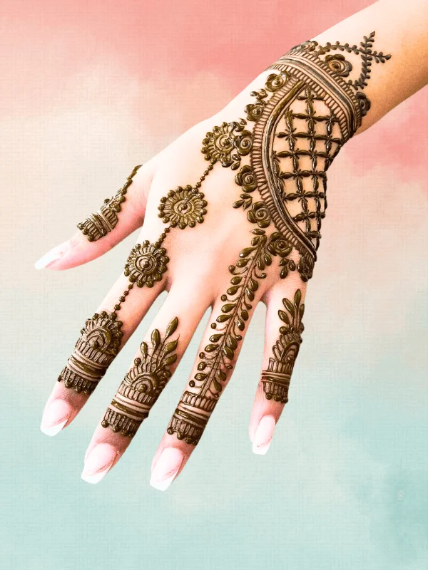 Showstopper simple mehndi artwork for your front hand